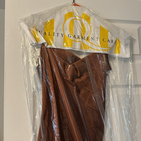 Rust Midi Slip Dress - Picture 3 of 4